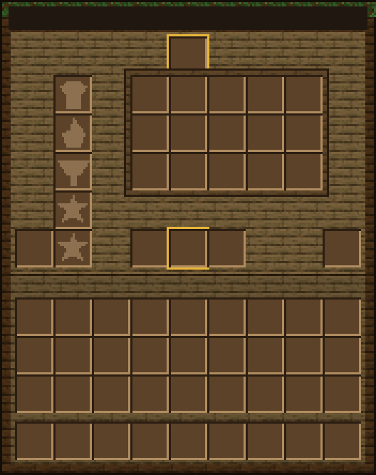 A lumber gnome's menu in the game